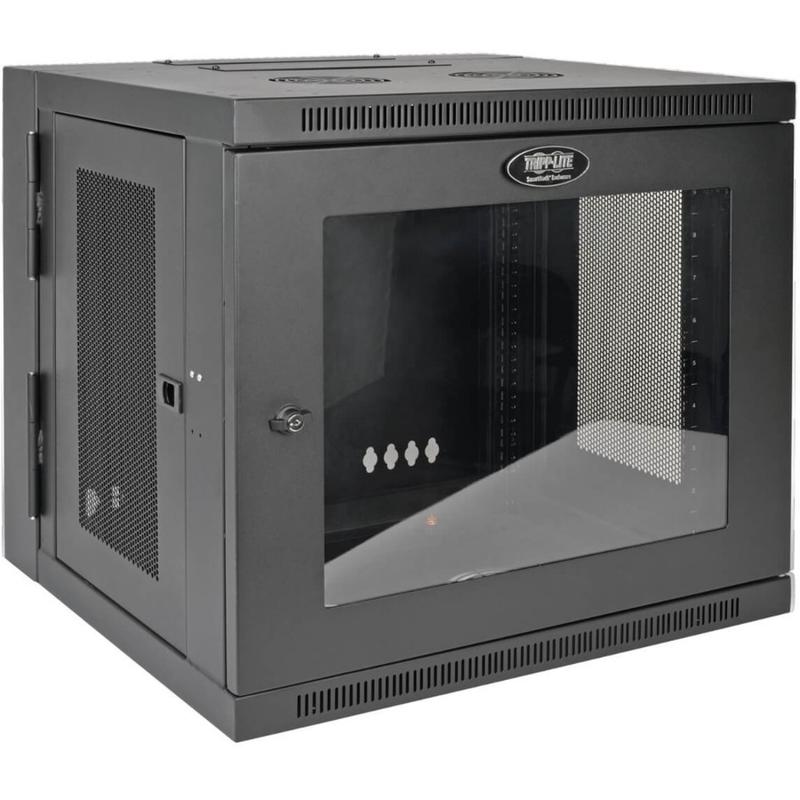 Tripp Lite SmartRack 10U Low-Profile Switch-Depth Wall-Mount Small Rack Enclosure Clear Acrylic Window Hinged Back - - SRW10USG MPN:SRW10USG