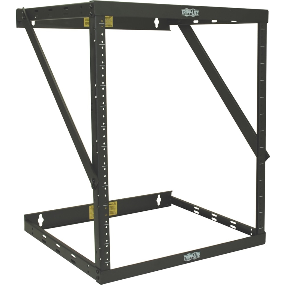Eaton Tripp Lite Series SmartRack 12U Heavy-Duty Flat-Pack Low-Profile Switch-Depth Wall-Mount 2-Post Open Frame Rack, Steel MPN:SRWO12UHD