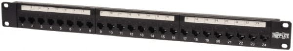 Electrical Enclosure Patch Panel: Steel, Use with Racks MPN:N054-024
