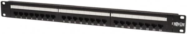 Electrical Enclosure Patch Panel: Steel, Use with Racks MPN:N252-024