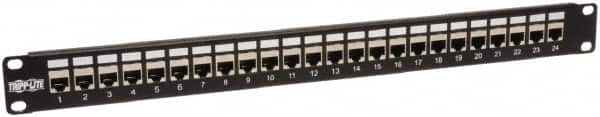 Electrical Enclosure Patch Panel: Steel, Use with Racks MPN:N254-024-SH