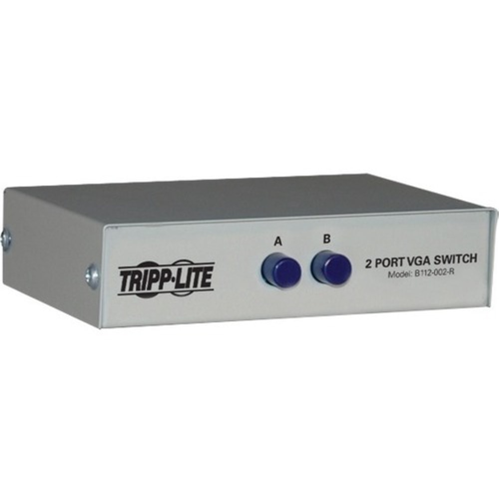 Eaton Tripp Lite Series 2-Port Manual VGA/SVGA Video Switch (3x HD15F), B112002R MPN:B112-002-R
