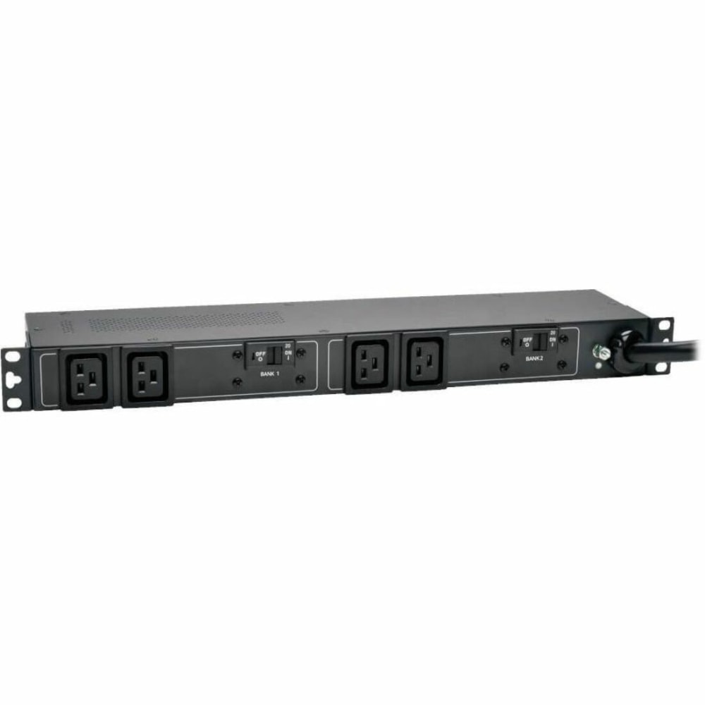 Tripp Lite PDU Basic 208V / 240V 5/5.8kW 30A C19 4 Outlet L6-30P Horizontal 1URM, PDUH30HV19 MPN:PDUH30HV19