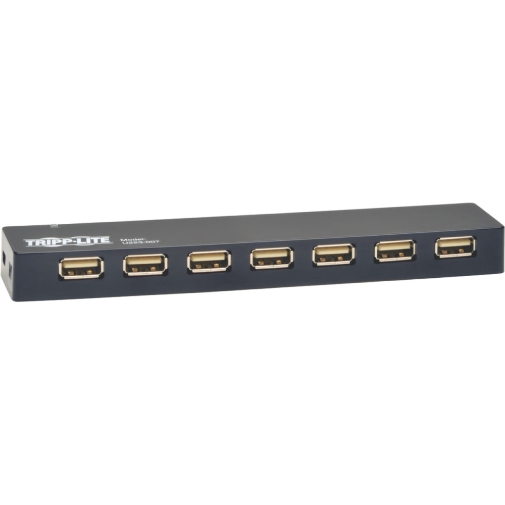 Tripp Lite 7-Port USB 2.0 Mobile Hi-Speed Hub Notebook Laptop Bus Power AC - Hub - 7 x USB 2.0 - desktop MPN:U223-007