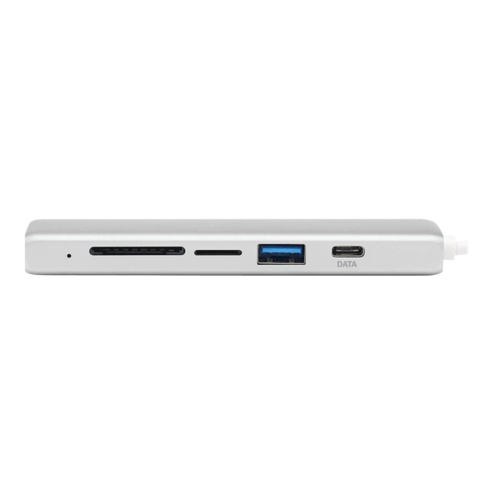 Eaton Tripp Lite Series USB-C Multiport Adapter, 2x USB-A and 1X USB-C Ports, Card Reader, USB 3.0, Silver - Docking station - USB-C 3.1/Thunderbolt 3 MPN:U460-002-2AM-C1