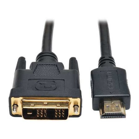 HDMI to DVI Cable, HDMI, DVI-D M/M, 3ft MPN:P566-003