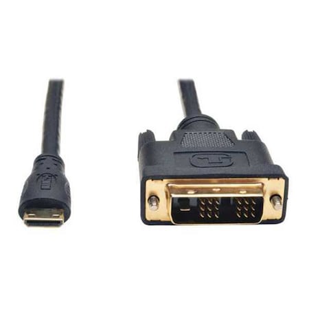 Mini HDMI to DVI Cable, DVI-D M/M, 10ft MPN:P566-010-MINI