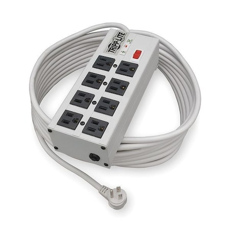 Outlet Strip, Surge, 8 5-15R, 5-15P, 25 ft., Black/Light Gray MPN:ISOBAR825ULTRA