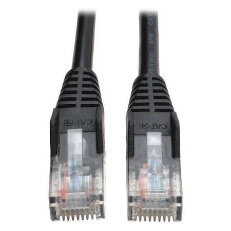 Cat5e Cable, Snagless, Molded, Black, 7ft MPN:N001-007-BK