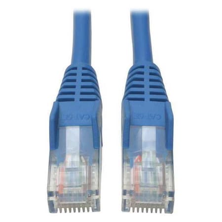 Cat5e Cable, Snagless, Molded, Blue, 10ft MPN:N001-010-BL
