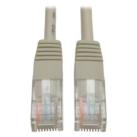 Cat5e Cable, Molded, RJ45 M/M, Gray, 5ft MPN:N002-005-GY