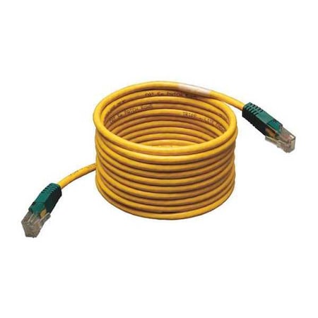 Cat5e Cable, Cross-over, Yellow, 25ft MPN:N010-025-YW