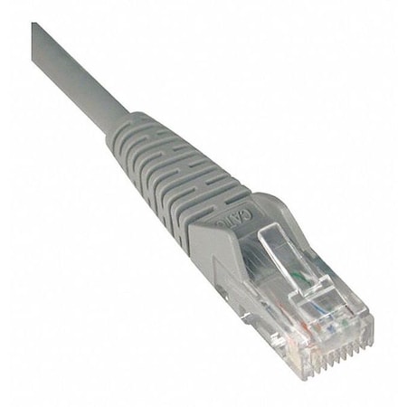 Cat6 Cable, Snagless, Molded, M/M, Gray, 75ft MPN:N201-075-GY