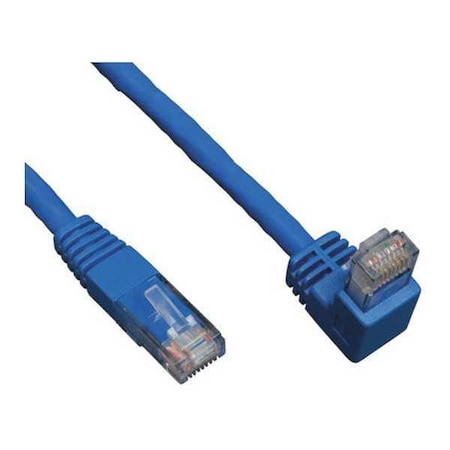 Cat6 Cable, Right Angle, RJ45, M/M, Blue, 5ft MPN:N204-005-BL-DN