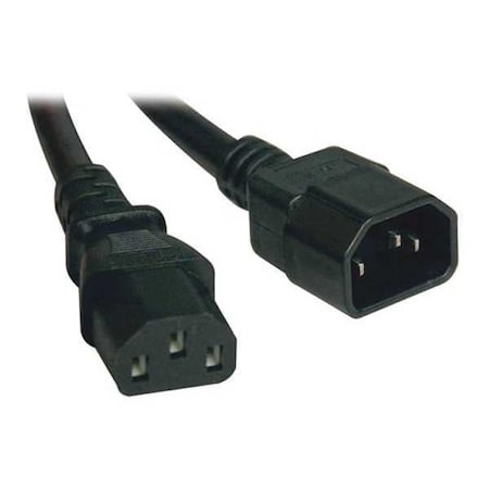 Power Cord, C14 to C13, 13A, 16AWG, 3ft MPN:P004-003-13A