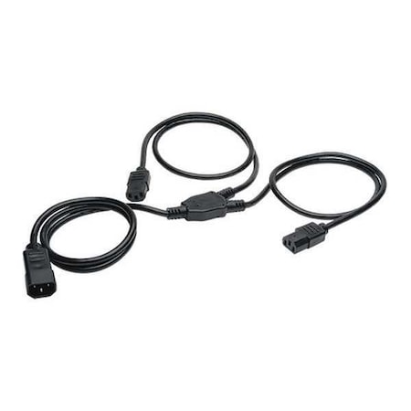 Power Cord, C14 to C13, 10A, 18AWG, 6ft MPN:P004-006-2C13