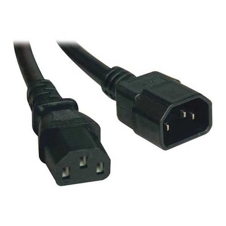 Power Cord, C14 to C13, 10A, 18AWG, 6ft MPN:P004-006