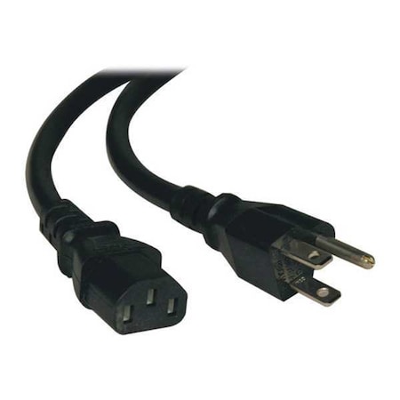 Power Cord, HD, 5-15P, C13, 15A, 14AWG, 12ft MPN:P007-012
