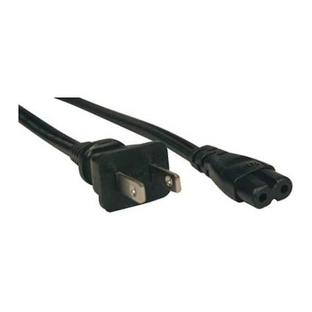 Power Cord, 1-15P to C7, 10A, 18AWG, 6ft MPN:P012-006