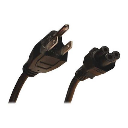 Power Cord, 5-15P to C5, 10A, 18AWG, 3ft MPN:P013-003