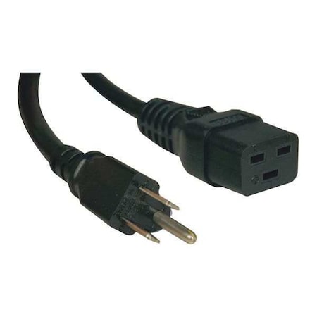 Power Cord, HD, C19-5-15P, 15A, 14AWG, 10ft MPN:P034-010