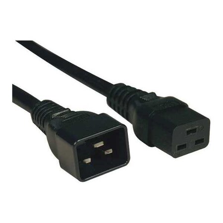 Power Cord, HD, C19 to C20, 20A, 12AWG, 6ft MPN:P036-006
