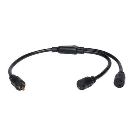 Power Cord, HD, 2x L6-20P/R, 20A, 10AWG, 1ft MPN:P039-001-2