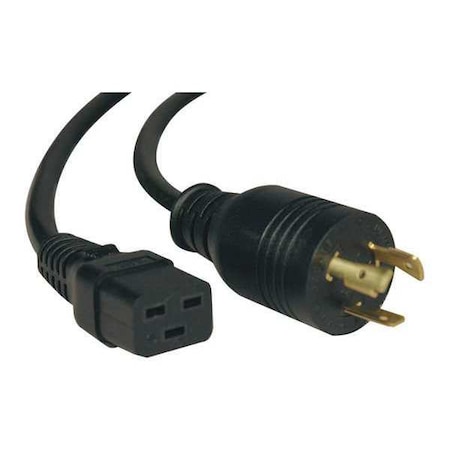 Power Cord, HD, C19, L5-20P, 20A, 12AWG, 10ft MPN:P045-010
