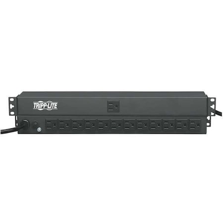 PDU, Rack Mounted, 5-15R, 5-15P, 15 ft., Black MPN:PDU1215