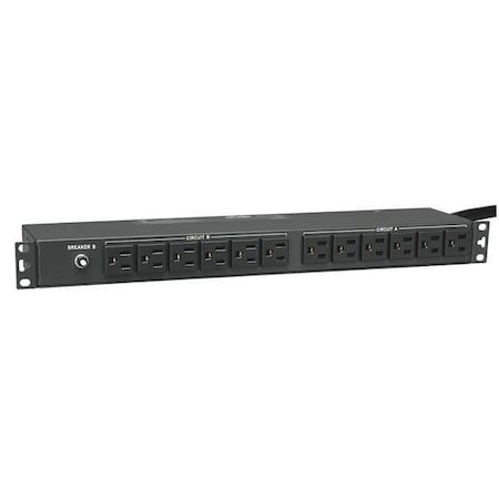 PDU, Surge, Rack Mounted, 5-15R, L5-30P, 15 ft., Black MPN:PDU2430