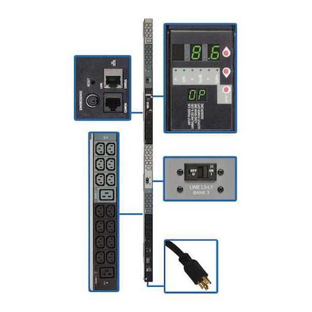 PDU, Monitored, (42) C13, (6) C19, L15-30P, 10 ft. MPN:PDU3VN10L1530
