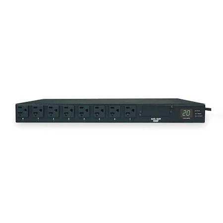 PDU, Auto-Transfer Switch, Local Metered, 5-15R, 5-20P, 12 ft., Black MPN:PDUMH20AT