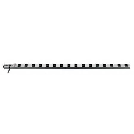 Outlet Strip, 16 5-15R, 5-15P, 15 ft., Silver MPN:PS4816