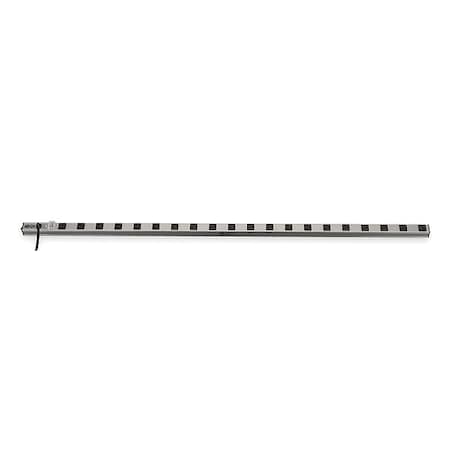 Outlet Strip, Vertical, 20 5-15R, 5-15P, 15 ft., Silver MPN:PS6020
