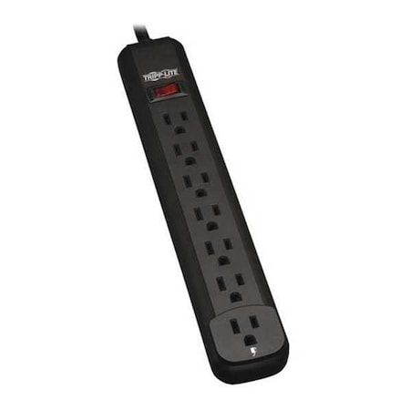 Power Strip, 5-15R, 5-15P, 12 ft., Black MPN:PS712B
