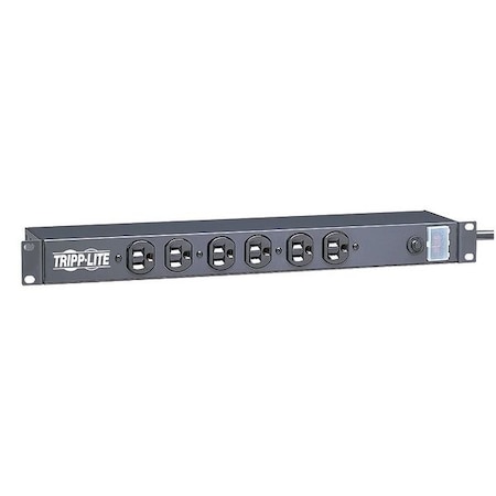 Power Strip, Surge, 5-15R, 5-15P, 15 ft., Black MPN:RS-0615-F