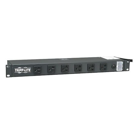 Power Strip, Surge, Rack Mounted, 5-15R, L5-20P, 15 ft., Black MPN:RS-1215-20T