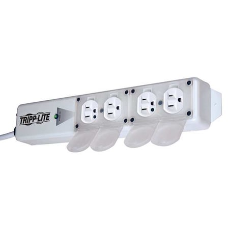 Outlet Strip, Surge, Hospital Grade, 4 5-15R-HG, 5-15P-HG, 15 ft., White MPN:SPS415HGULTRA