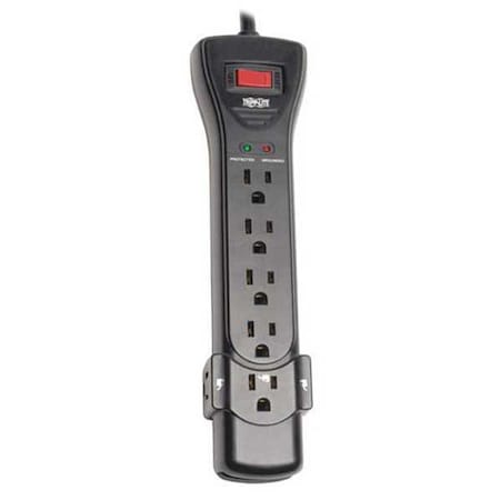 Power Strip, Surge, 5-15R, 5-15P, 7 ft., Black MPN:SUPER7B