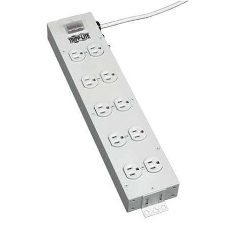 Power Strip, Surge, 5-15R, 5-15P, 15 ft., Light Gray MPN:TLM1015NC