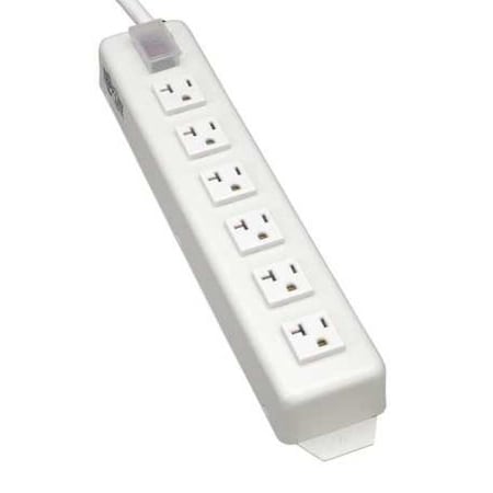 Outlet Strip, SJT, 6 5-15/20R, 5-20P, 15 ft., Light Gray MPN:TLM615NC20
