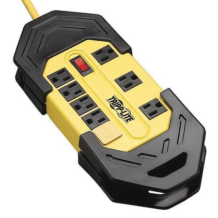 Power Strip, 5-15R, 5-15P, 25 ft., Black/Yellow MPN:TLM825GF