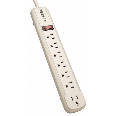 Outlet Strip, Surge, 7 5-15R, 5-15P, 4 ft., White MPN:TLP74R