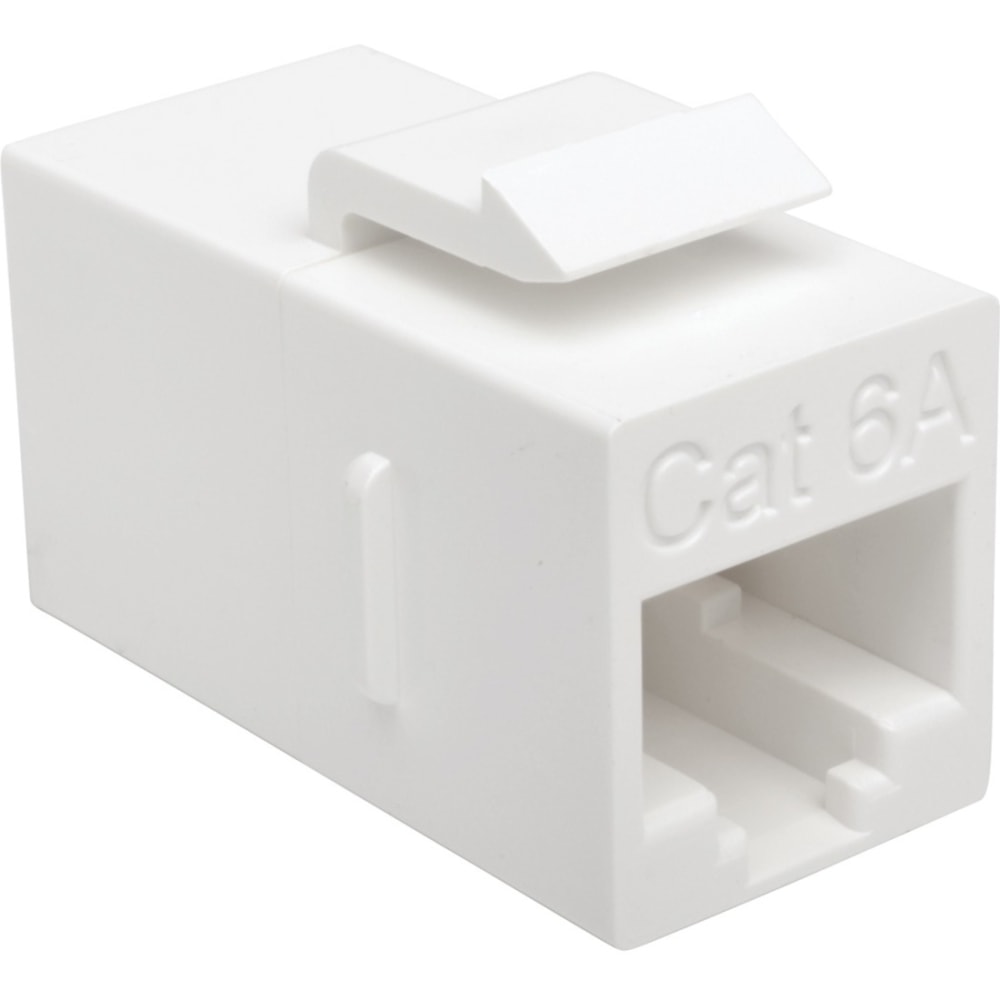 Eaton Tripp Lite Series Cat6a Straight-Through Modular In-Line Snap-In Coupler, (RJ45 F/F), TAA, N2350016A MPN:N235-001-6A