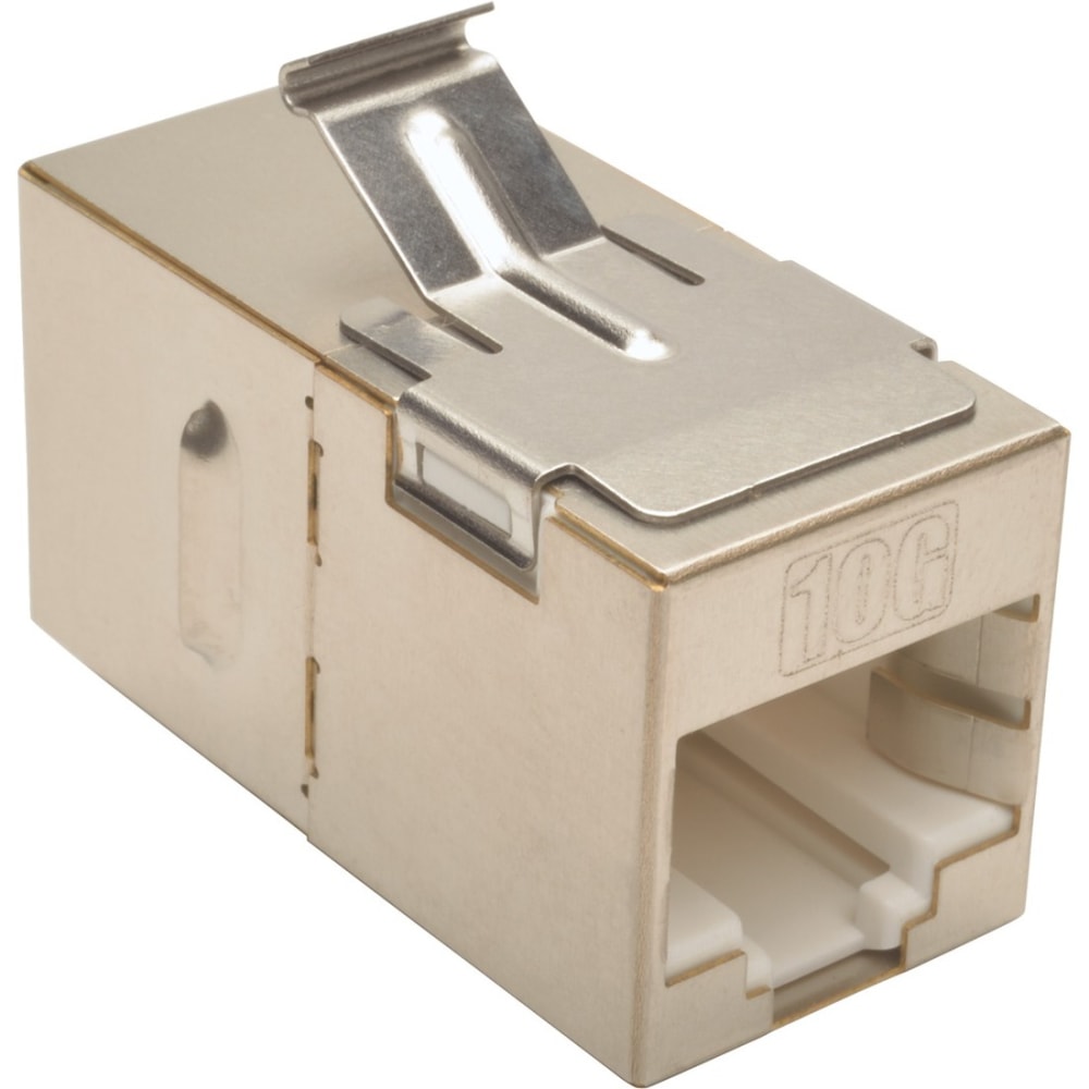 Eaton Tripp Lite Series Cat6a Straight-Through Modular Shielded In-Line Snap-In Coupler (RJ45 F/F), TAA, N235001SH6A MPN:N235-001-SH-6A