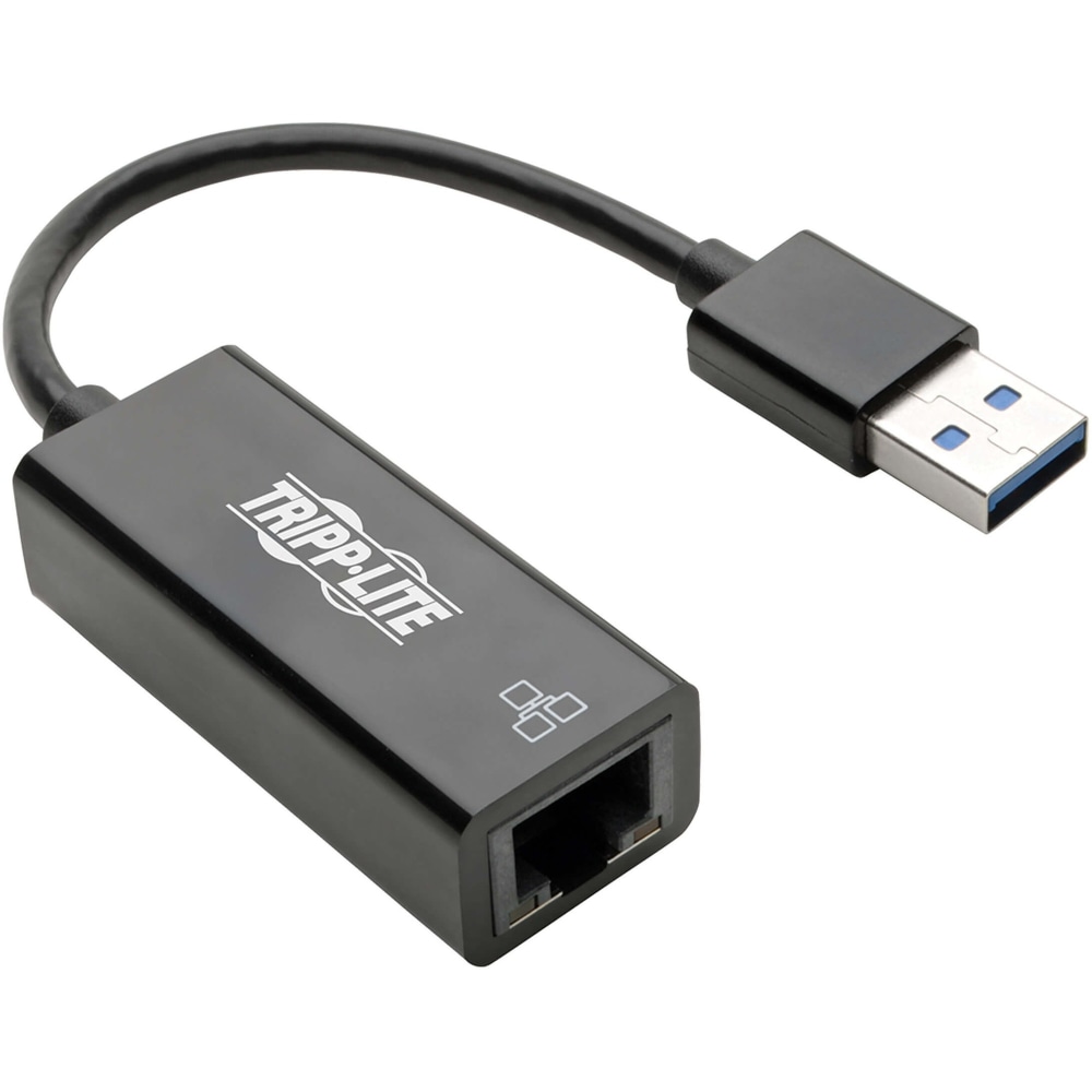 Tripp Lite by Eaton USB 3.0 to Gigabit Ethernet NIC Network Adapter - 10/100/1000 Mbps Black - 10/100/1000 Mbps MPN:U336-000-R