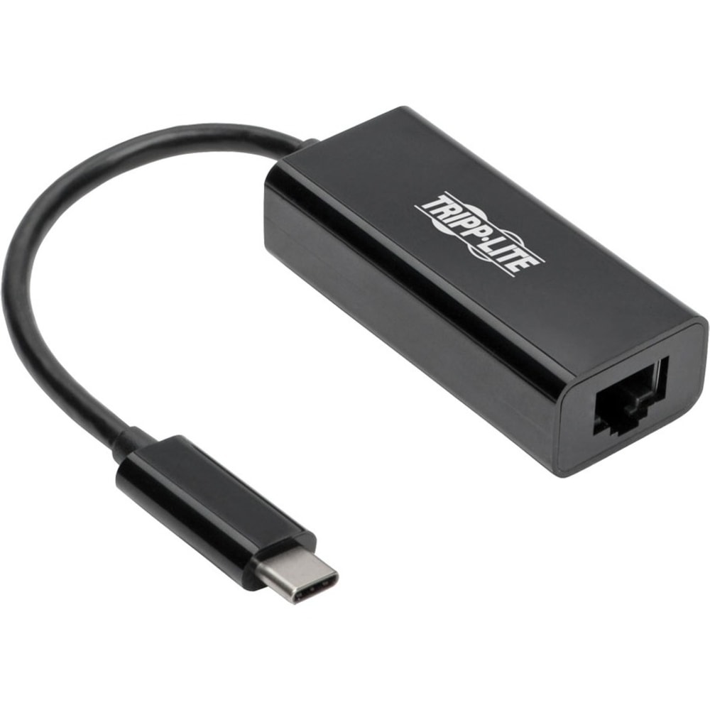 Tripp Lite USB C to Gigabit Ethernet Adapter USB Type C to Gbe 10/100/1000 - Network adapter - USB-C 3.1 - Gigabit Ethernet - black MPN:U436-06N-GB