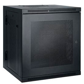Tripp Lite 12U SmartRack Low-Profile Switch-Depth Wall-Mount Rack Enclosure Cabinet Hinged Back SRW12US