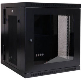 Tripp Lite 12U SmartRack Switch-Depth Wall-Mount Rack Enclosure Cabinet with Clear Acrylic Window SRW12USG