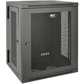 Tripp Lite 15U SmartRack Switch-Depth Wall-Mount Rack Enclosure Cabinet Hinged Back SRW15US